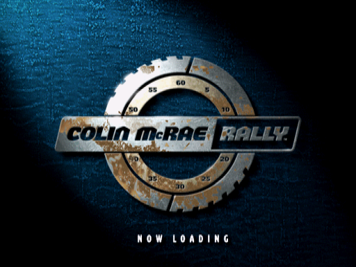 Colin McRae Rally title screen for Playstation